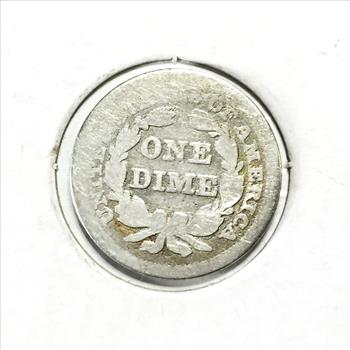 1855 (with arrows) Silver Seated Liberty Dime