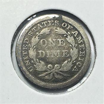 1855 with arrows Silver Seated Liberty Dime