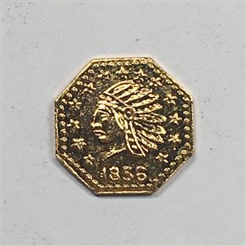1856 California Gold Token*0.06 Grams