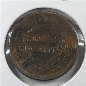 1856 Slanted 5 Coronet or Braided Hair Large Cent *High Grade
