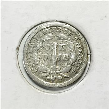 1858 Silver Seated Liberty Dime