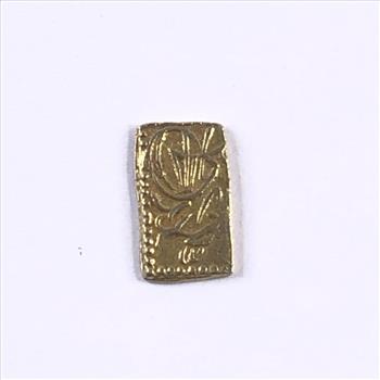 1860-1869 Japan 2 Shu Gold Nishu Gin