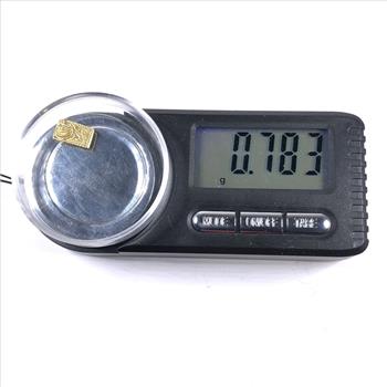 1860-1869 Japan 2 Shu Gold Nishu Gin