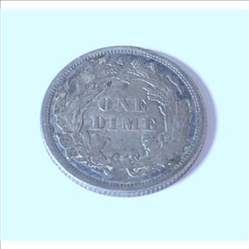 1861 Silver Seated Dime High Grade Civil War Era Coin