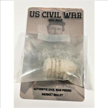 1861-1865 Authentic Civil War Period Musket Bullet*With Historical Information Care