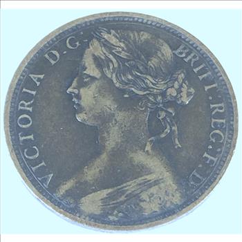 1862 British Large Penny of Queen Victoria Great Eye Appeal