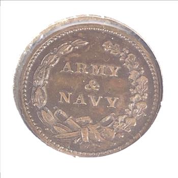 1863 Civil War Token*Army & Navy*High Grade