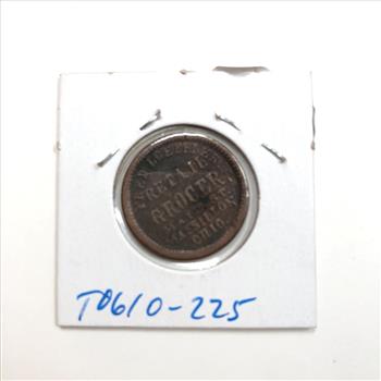 1863 Hermes Civil War Token Store Card *Over 150 Years Old