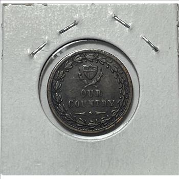 1863 Patriotic Civil War Token - Liberty - Our Country