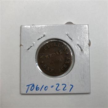 1863 Patriotic Civil War Token Store Card *Over 150 Years Old