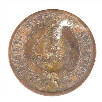 1865 Shield 2c Piece