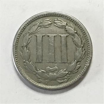 1865 United States Nickel 3 Cent Piece*LIBERTY Fully Visible