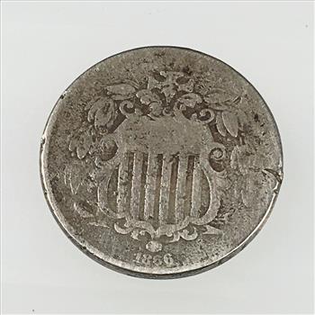 1866 (with rays) Shield Nickel
