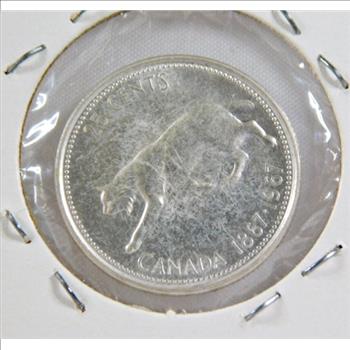 1867-1967 Canada 25 Cents*Panther*High Grade