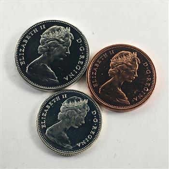 1867-1967 Canada Silver 10 Cents PLUS 5 Cents Coin and 1 Cent Coin*Brilliant Uncirculated
