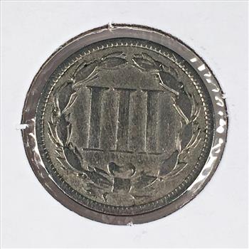 1873 (closed 3) Nickel 3 Cent Piece