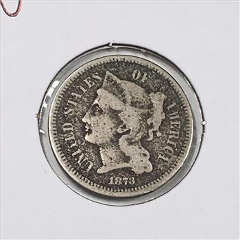 1873 Nickel 3c Coin