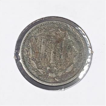 1874 Nickel 3c Coin*LIBERTY Fully Visible