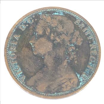 1875 Great Britain Victorian One Penny