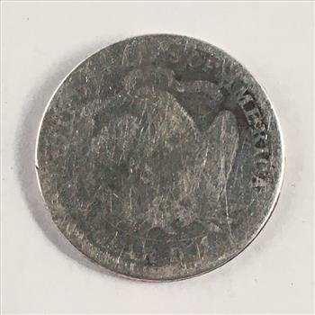 1875 Silver Seated Liberty Quarter