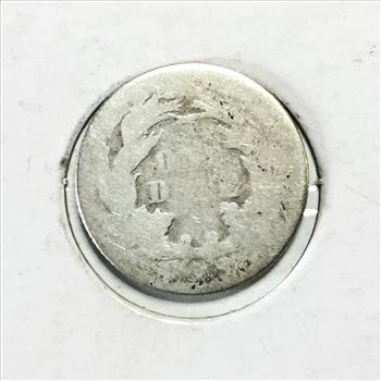 1875-S Silver Seated Liberty Dime*Rainbow Tone