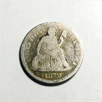 1878 Silver Seated Liberty Dime