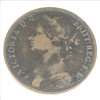 1880 Great Britain Victorian One Penny