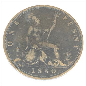 1880 Great Britain Victorian One Penny