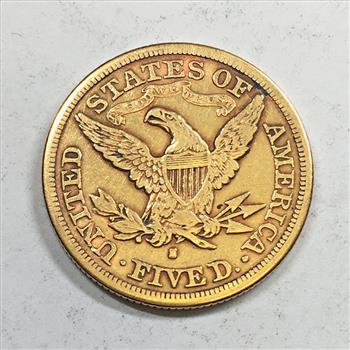 1880-S Liberty Head $5 Gold Half Eagle