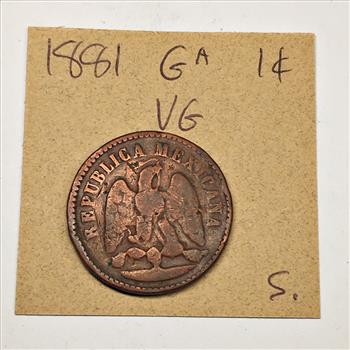 1881GA Mexico 1 Centavo