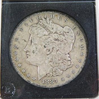 1881-S Morgan Silver Dollar*Authenticated VG Collector's Edition*San Francisco Minted