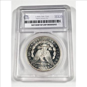 1882-S Morgan Silver Dollar*Graded MS65+ DMPL by SEGS