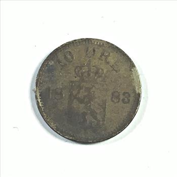 1883 Sweden Silver 10 Ore