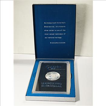 1884-CC Morgan Silver Dollar*Brilliant Uncirculated*Custom Holder*Struck at Carson City, NV