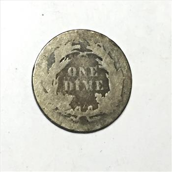 1886 Silver Seated Liberty Dime