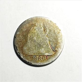 1886 Silver Seated Liberty Dime