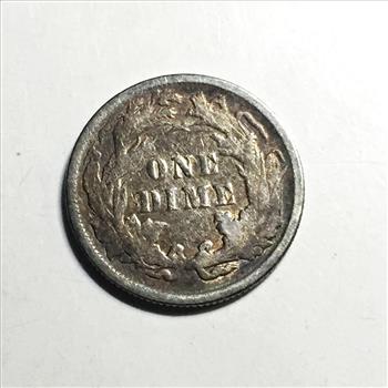 1887 Silver Seated Liberty Dime