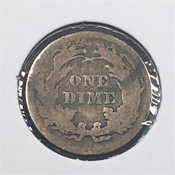 1887 Silver Seated Liberty Dime
