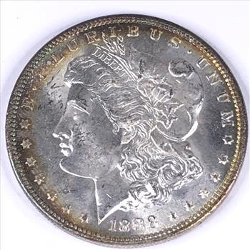 1888 Morgan Silver Dollar*Color!