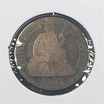 1888 Silver Seated Liberty Dime