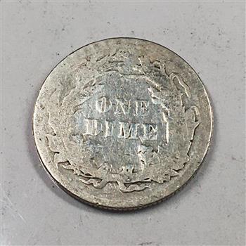 1888 Silver Seated Liberty Dime*LIBERTY Fully Visible