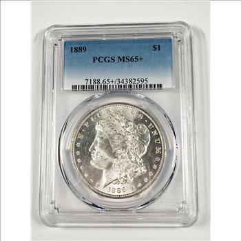 1889 Morgan Silver Dollar*Graded MS65+ by PCGS