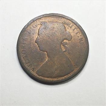 1890 Great Britain Half Penny*Queen Victoria Jubilee Head Design