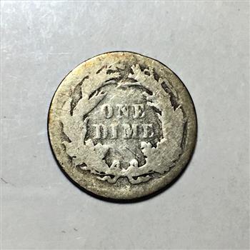 1891 Silver Seated Liberty Dime
