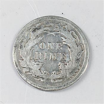 1891 Silver Seated Liberty Dime