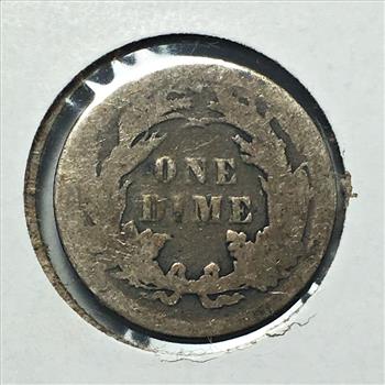 1891 Silver Seated Liberty Dime