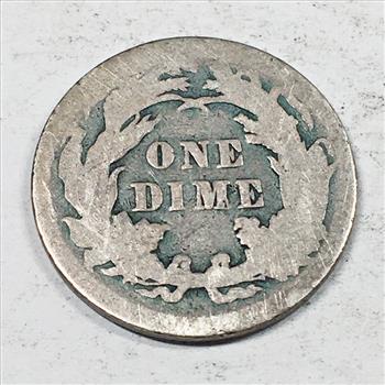 1891 Silver Seated Liberty Dime