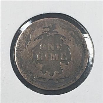 1891 Silver Seated Liberty Dime