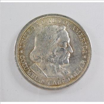 1892 Columbian Exposition Chicago World's Fair Silver Commemorative Half Dollar