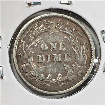 1892 Silver Barber Dime*LIBERTY Fully Visible